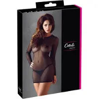 Cottelli - robe transparente - noir