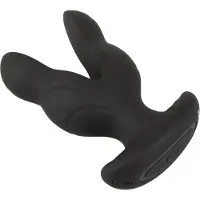 ANOS - gode anal vibrant double - silicone noir