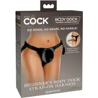 King Cock Elite - gode ceinture débutant - harnais noir