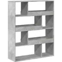 vidaXL Cloison de séparation gris béton bois d'ingénierie
