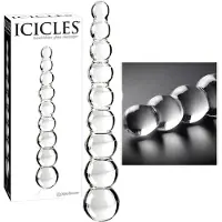 Icicles No. 2 - Gode en verre sphérique (transparent)