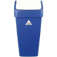 Scot Young Poubelle Syr avec couvercle basculant, bleue, 50 L