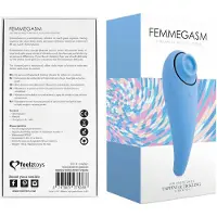 Feelztoys Femmegasm - stimulateur clitoridien 2en1 rechargeable - bleu