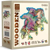 Wooden City Puzzle en bois Cheval et aigle 250 pièces