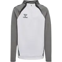 Hummel Hmllead 2.0 Half Zip Kids - white/steel gray, Taille:116