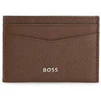 BOSS Porte-cartes en cuir grainé avec logo métallique