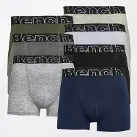 Bench lot de 7 boxers Homme Burchard écru Chiné/khaki/blanc/Gris Chiné/Noir/Gris Chiné/Marine