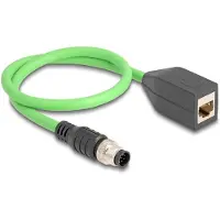DeLOCK M12 vers RJ45, PUR (TPU), 0,5 m -