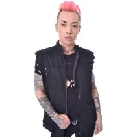 Chemical Black Veste Sans Manches Gothic de - Veston Rafi - S - XXL - pour Homme - noir - Taille XXL
