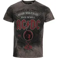 AC/DC T-Shirt Manches courtes de - Pinstripe - S - 4XL - pour Homme - gris - Taille M