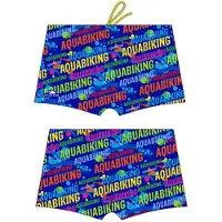 Turbo Aquabiking Letters Swimming Boxer Bleu 5XL Homme