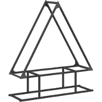 vidaXL Étagère à bois de chauffage Noir 80x25x90 cm Acier laminé à froid