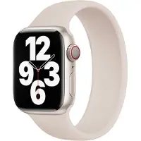 Apple Bracelet Boucle unique en Silicone pour Watch | 44/45/46/49 mm - Taille 2 - Starlight