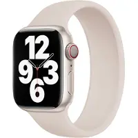 Apple Solo Strap en silicone pour l'Watch | 44/45/46/49 mm - Taille 1 - Starlight