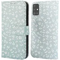 IMoshion Étui de télephone portefeuille Design Samsung Galaxy A51 - Smoke Green Flowers