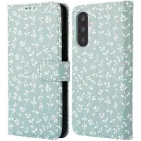 IMoshion Étui de télephone portefeuille Design Samsung Galaxy A56 - Smoke Green Flowers