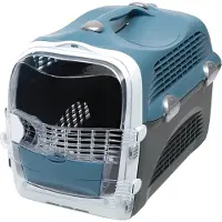 Catit Design Caisse de transport Catit Cabrio Carrier 53 x 27 x 40,5 cm bleu-gris