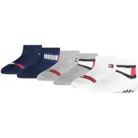Tommy Hilfiger Chaussettes bleu foncé / gris chiné / rouge vif / blanc