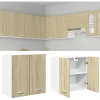 vidaXL Armoire suspendue "Lyon" Chêne Sonoma 60 x 31 x 60 cm Bois d'ingénierie