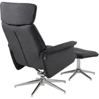 NORDFORM Fauteuil relax Alura avec repose-pieds - gris