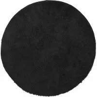 vidaXL Tapis shaggy à poils longs NAVARRA noir 100x100 cm polyester