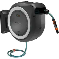 Gardena Dévidoir mural sans fil PowerRoll XXL 18V 40 m