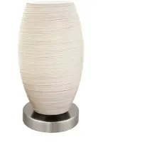 Eglo Lampe de table Batista 3 nickel mat, blanc 97589