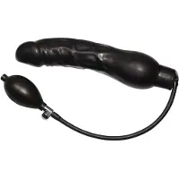 You2Toys - plug anal gonflable latex - noir (grand)