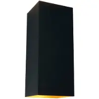 Artdelight Applique élégante Dante XL noir avec de l'or