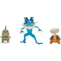 Pokémon Zestaw Figurki Bitwy Pokémon 3-Pack - Torkoal, Axew i Frogadier, Hasbro