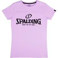 Spalding Essential Logo Short Sleeve T-shirt Violet L Femme
