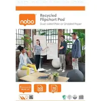 Nobo Shrink-wrapped Grid Chalkboard Paper 58x81 Cm 50 Units Clair