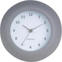 Karlsson - Horloge murale Tender Rib - Gris chaud - Ø25cm
