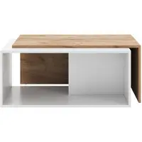 Vicco Table basse Paul Chêne blanc/force de l'or 90x48cm, Model 54644