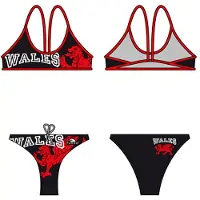 Turbo Wales Dragon Bikini Noir 9-10 Years Fille