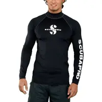 SCUBAPRO Upf 50 Rash Guard Long Sleeve Rash Guard Noir L Homme