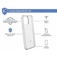 FORCE CASE Coque - - Air - Renforcée - Transparent - iPhone 12 Pro Max