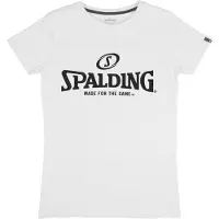 Spalding Essential Logo Short Sleeve T-shirt Blanc 2XL Femme