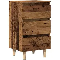 vidaXL Table de chevet vieux bois 40x35x69 cm bois d’ingénierie