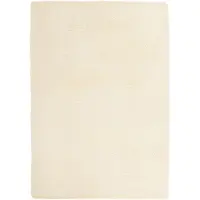 vidaXL Tapis Shaggy à poils longs NAVARRA crème 120x170 cm polyester