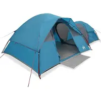 vidaXL Tente de camping 5 personnes bleue étanche à l'eau