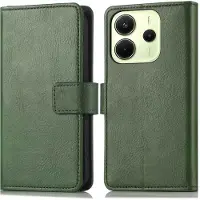 IMoshion Étui de télephone portefeuille de luxe pour Xiaomi Redmi Note 14 (4G) - Vert