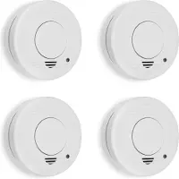 Smartwares Lot de 4 détecteurs de fumée RM250/4 - Batterie incluse - Bouton de test - 85 dB