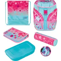 Herlitz Sac d'école SoftLight Plus GREENline "Pink Bubbles