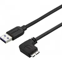 StarTech.com 3ft Slim Right-Angle Micro USB 3.0 Cable - M/M - USB 3.1 Gen 1 - câble USB - 1 m