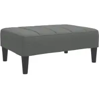 vidaXL Repose-pied gris foncé 77x55x31 cm tissu