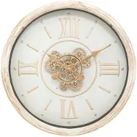 Noname Atmosphera createur d'interieur - Horloge « sonika » beige d49,5cm