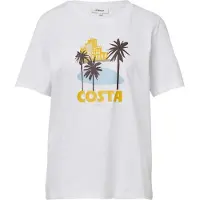 s.Oliver T-shirt bleu clair / brun foncé / jaune / blanc