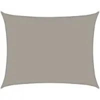 vidaXL Voile d'ombrage 160 g/m² rectangulaire gris clair 6x7 m PEHD
