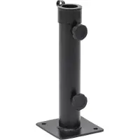 vidaXL Pied de parasol pour mât Ø38/48 mm noir mat acier